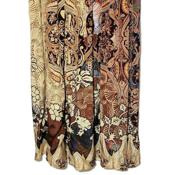 Anthropologie Bhanuni By Jyoti Ronika Maxi Dress Floral Beaded Boho Party Size 0 - Picture 8 of 16